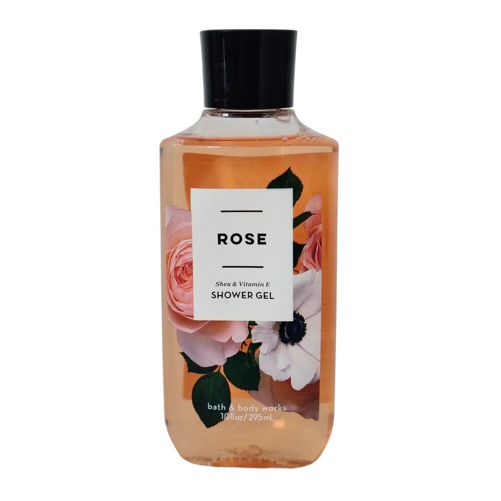 Bath & Body Works Rose Scented Shower Bath Gel Shea Vitamin E 10 oz. NEW